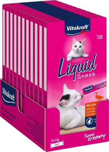 Actual product image Vitakraft Cat Liquid Snack Eend & B-Glucaan - 11X3 pcs (1175 g)