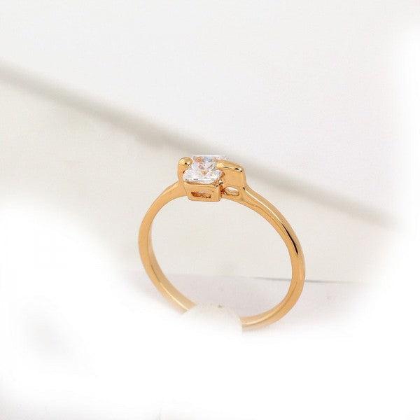 Immagine prodotto Hermex Anello in oro RGP con zircone - oro taglia 53 (53)