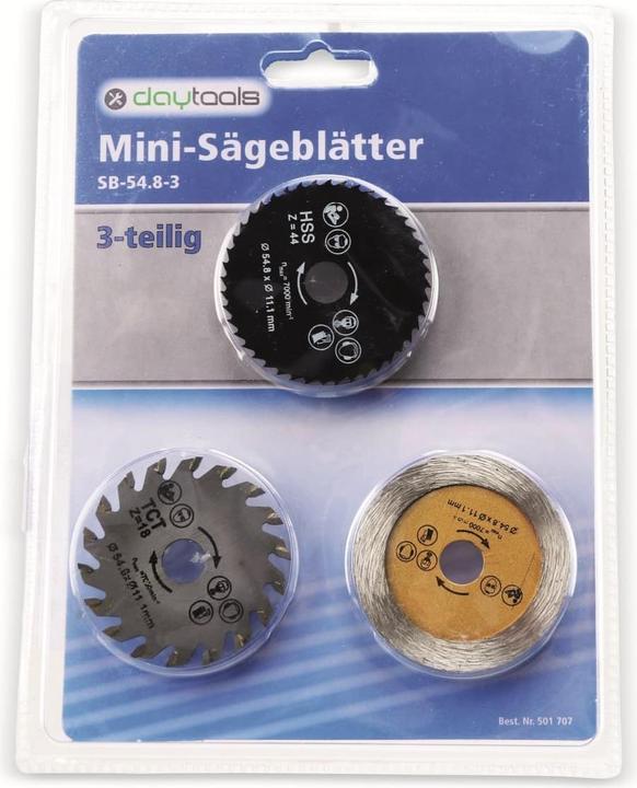 Produktbild Daytools Mini-Sägeblätter SB-54.8-3, 54,8 mm, 3-teilig