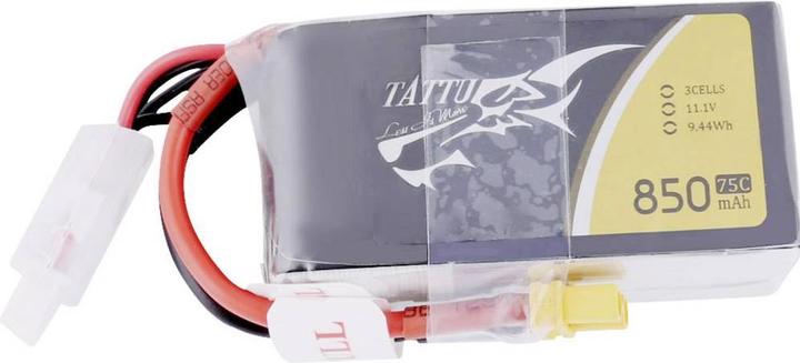Produktbild Tattu RC-Akku LiPo 850 mAh 11.1 V 75C (11.10 V, 850 mAh)