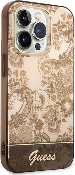 Immagine prodotto Guess GUHCP14XHGPLHC Custodia rigida iPhone 14 Pro Max 6,7" ocra Collezione Porcelain (Apple iPhone 14 Pro Max)