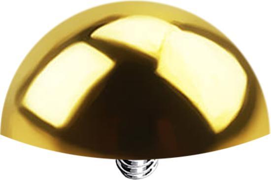 Image du produit Star Piercing Dermal Anchor Demi-Rond Doré (sans laiton, Titane G23)