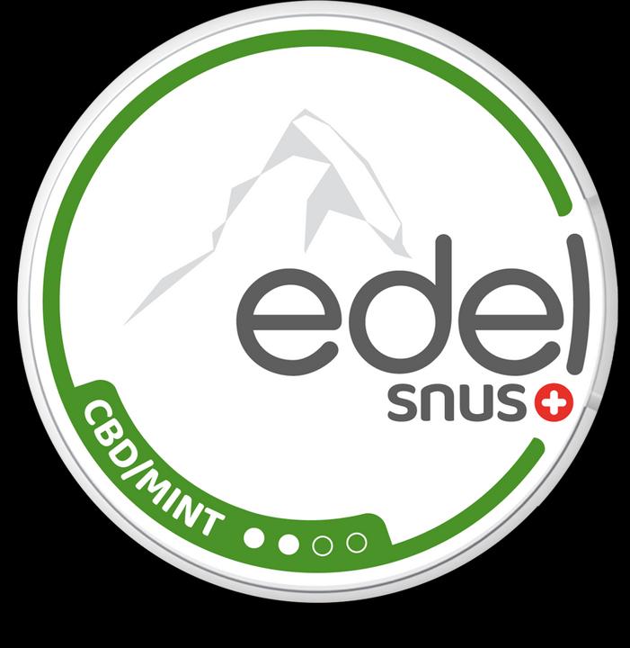 Actual product image Edelweiss CBD Mint (All White Slim) (CBD snus)