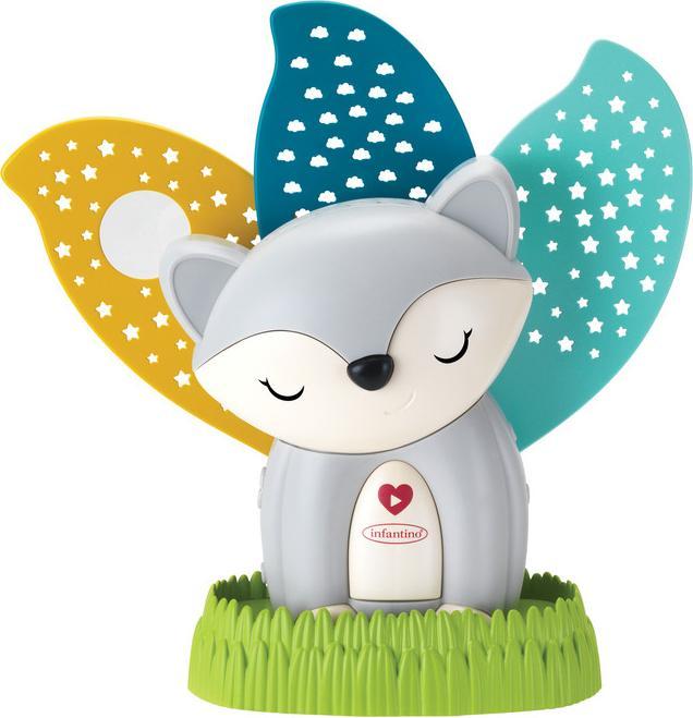 Actual product image Infantino 2-in-1 musical soothing and night light, Grey Fox