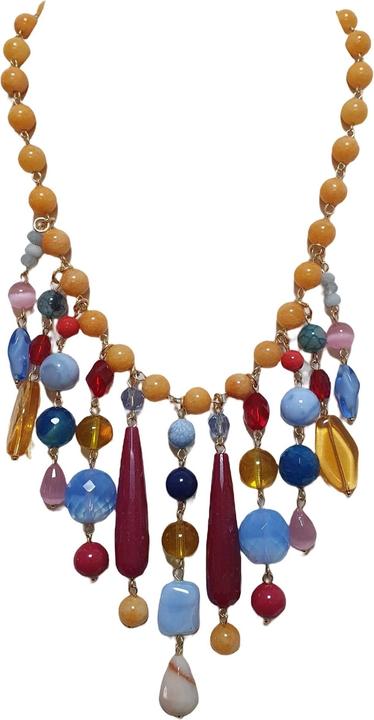 Image du produit L'Officiel Collana multicolore con agate colorate jaune