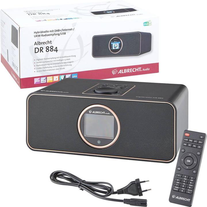 Productafbeelding Albrecht DR 884 (DAB+, Internet radio, GPS, Bluetooth)