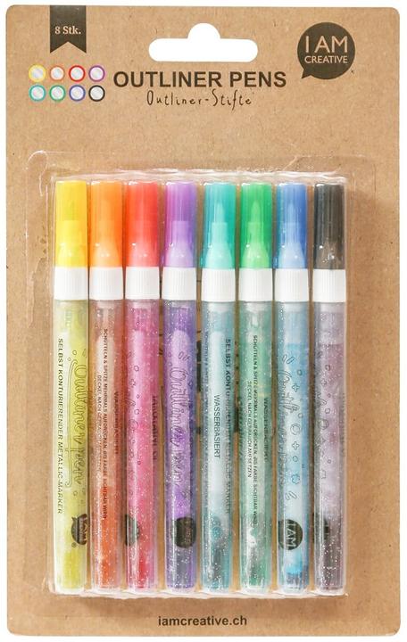 Actual product image I Am Creative Outliner Pen (Colored, 8 x)