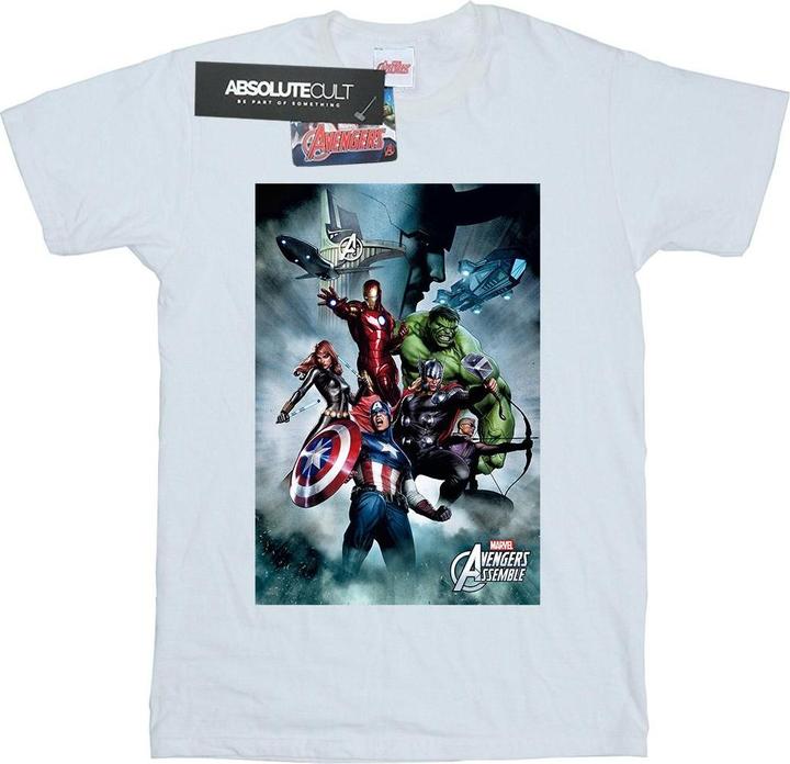 Actual product image Mens Avengers Assemble Team Montage T-Shirt (XXL)