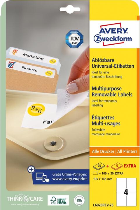Productafbeelding Avery Universele etiketten