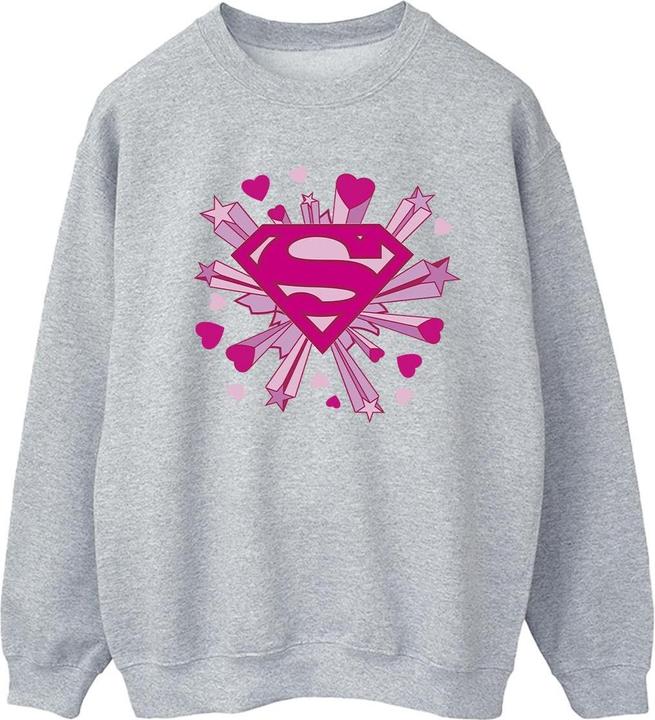 Immagine prodotto Superman Pink Hearts And Stars Logo Felpa Donna (XL)