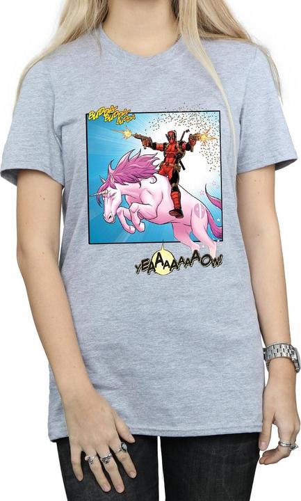 Actual product image Womens/Ladies Deadpool Hey You Cotton Boyfriend T-Shirt (XL)