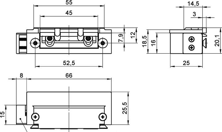 Image du produit effeff Pièces de rechange type 1410-F2 pour gâche électrique coupe-feu (Intérieur)