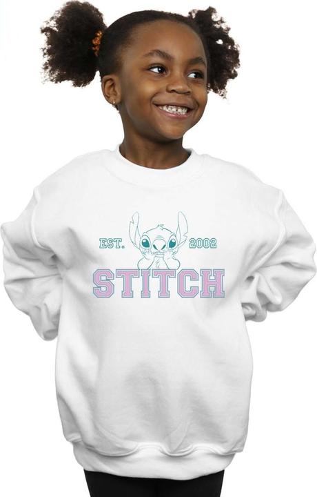 Produktbild Disney Lilo And Stitch Collegial Pastel Sweatshirt Mädchen (140, 146)