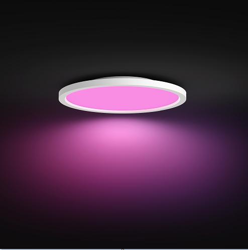 Actual product image Philips Hue White & Col. Amb. Surimu Panel Light Round White (2600 lm)