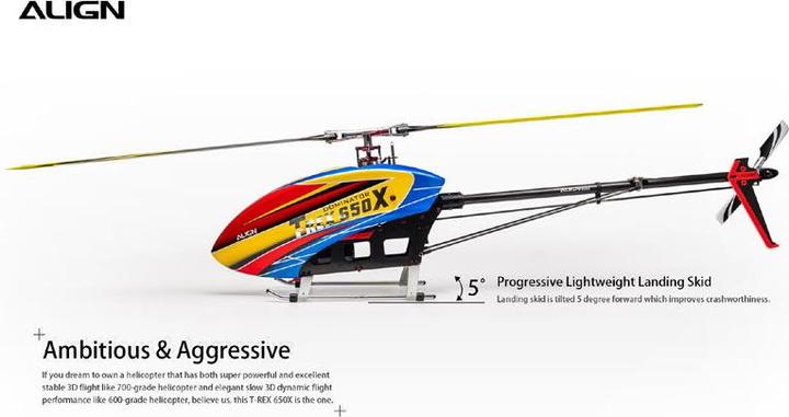 Immagine prodotto Align T-Rex 650X Dominator Flybarless elicottero elettrico 12S Combo
