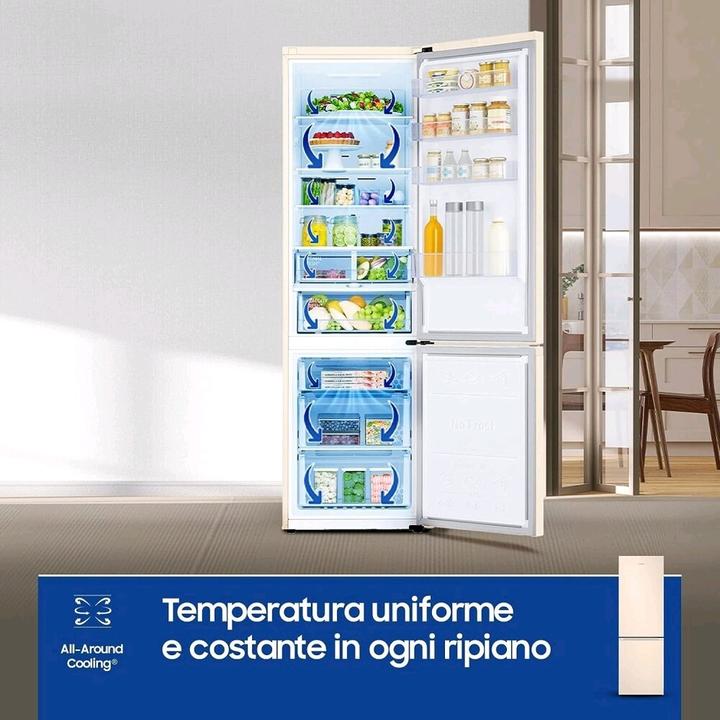 Produktbild Samsung RB38C603DEL EcoFlex AI Freistehender Kombikühlschrank mit Gefrierfach Wifi 2m 39 (390 l)