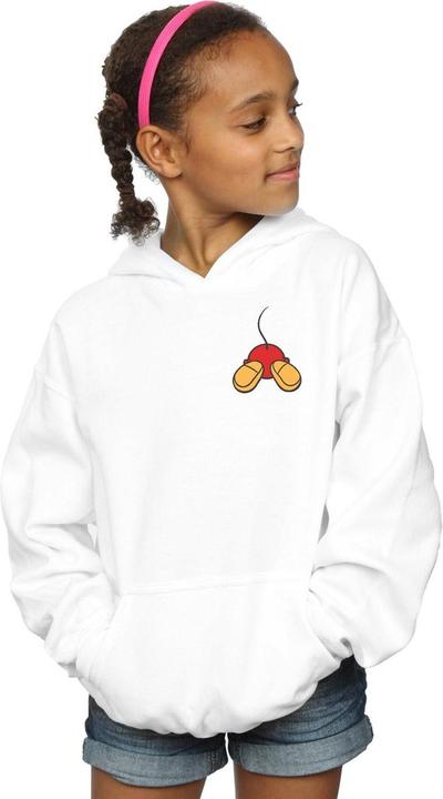 Actual product image Disney Girls Mickey Mouse Backside Breast Print Hoodie (152, 158)