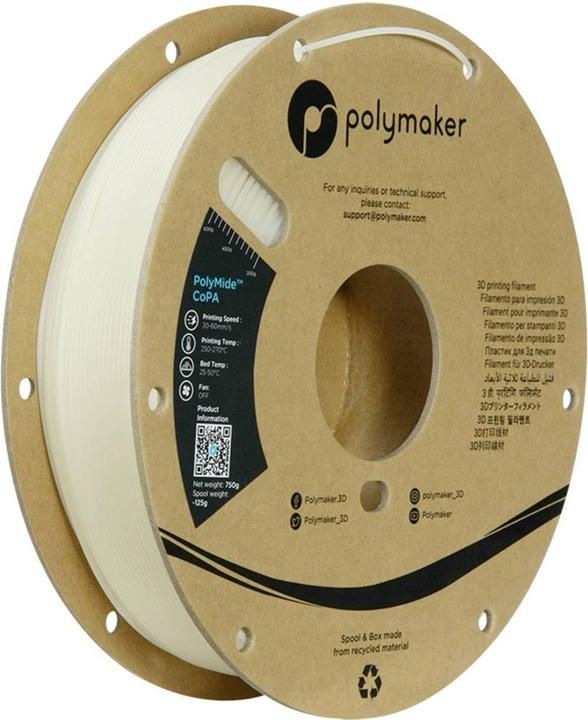 Produktbild Polymaker Nylon CoPA 6/6-6 (Nylon, 1.75 mm, 750 g, Transparent)