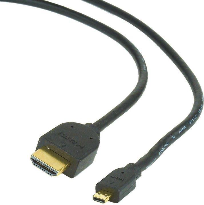 Actual product image Gembird HDMI (Typ A) — micro HDMI (Typ D) (1.80 m, HDMI)