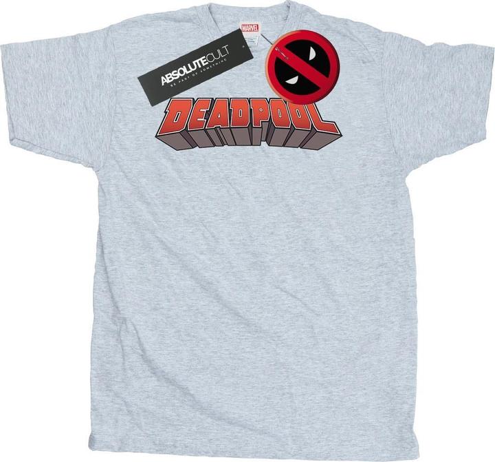 Actual product image Mens Deadpool Text Logo T-Shirt (L)