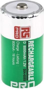 Image du produit Rs Pro Accu NiMH D 1,2V 8000mAh (2 pcs, D, 8000 mAh)