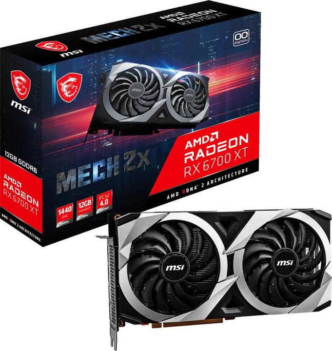 Produktbild MSI Radeon RX 6700 XT MECH 2X 12G OC (12 GB)