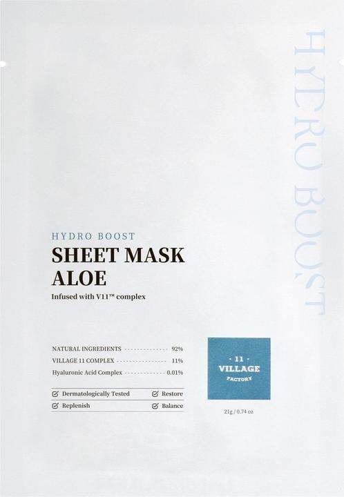 Village 11 Factory Hydro boost sheet mask aloe