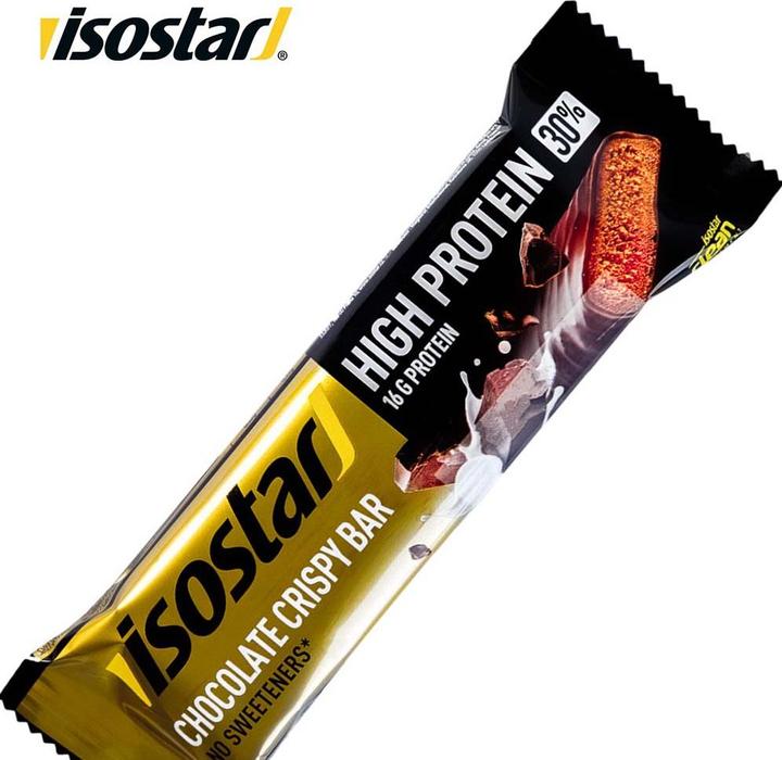 Immagine prodotto Isostar Barretta croccante al cioccolato al 30% di proteine, 16 x 55g (Cioccolato, 16 pz., 880 g)