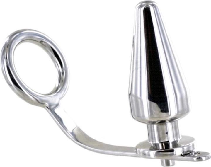 Actual product image Steelo C-Ring (45mm) with Butt Plug (45x100mm)