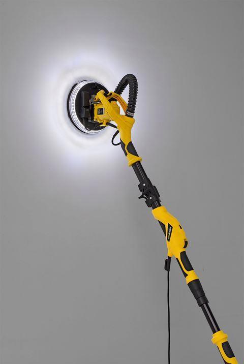 Image du produit Powerplus Ponceuse pour cloisons sèches télescopique 1050W Ø225mm - 6 Acc. (Ponceuse à disque, 1050 W)