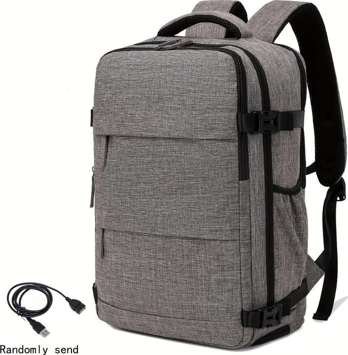 Only-Bags.Store Reise-Rucksack mit Schuhfach, erweiterbare Gepäcktasche, Laptop-Schultasche mit grosser Kapazität