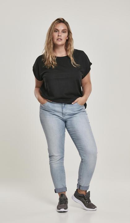 Actual product image Urban Classics Ladies Organic Extended Shoulder Tee (4XL)