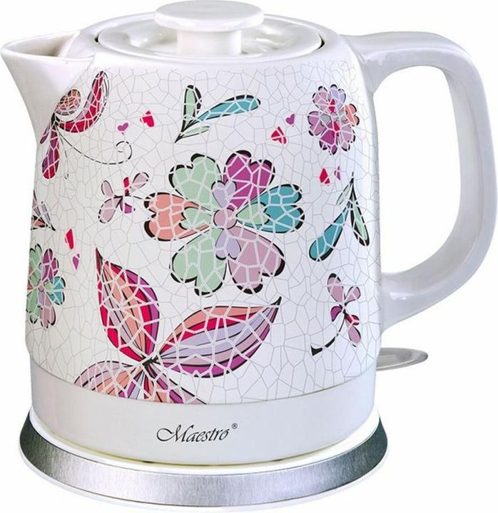Maestro Keramische waterkoker 1,5L MR-068 (Bloemen) (1.50 l, EU-stekker)