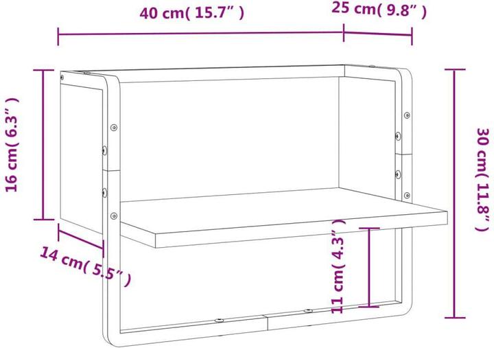 Image du produit VidaXL Guillermo (40 x 25 x 30 cm)