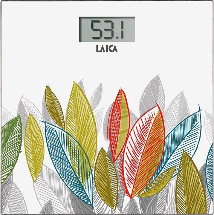 Immagine prodotto Laica PS1076 Quadrato Multicolore, Bianco Bilancia pesapersone elettronica (180 kg)