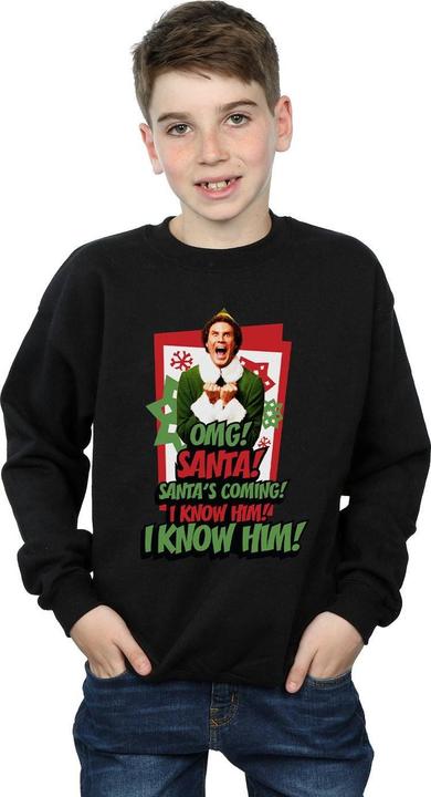 Actual product image Elf Boys OMG Santa Sweatshirt (116)