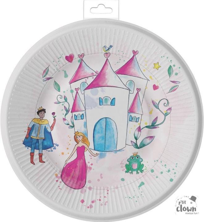 Immagine prodotto P'tit Clown Piatto party Principessa per un giorno (8 x)