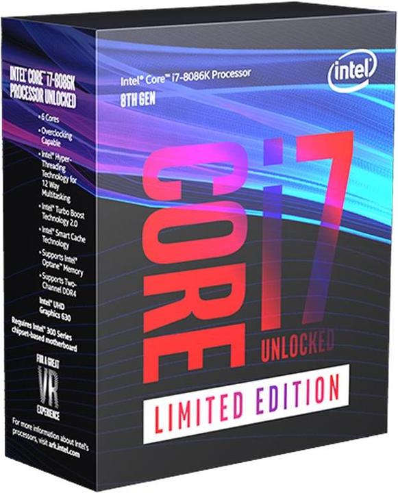 Intel Core i7-8086K (LGA 1151, 4 GHz, 6 -Core)
