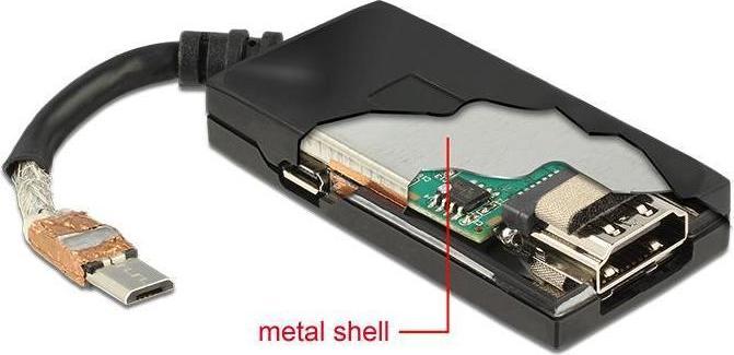Produktbild Delock HDMI (Typ A) — Micro-B USB (HDMI, Micro USB, 20 cm)