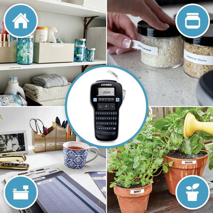 Actual product image Dymo LabelManager 160 Value Pack with 3 D1 tapes 12mm Azerty