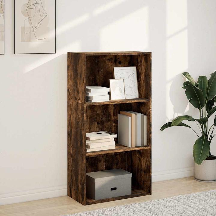 Immagine prodotto VidaXL Bücherregal Regal Standregal Büroregal Aufbewahrungsregal Räuchereiche (60 x 30 x 114 cm)