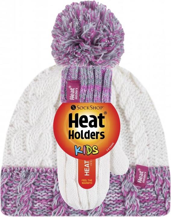 Produktbild Heat Holders M„dchenmtze mit Pompom und F„ustlingen