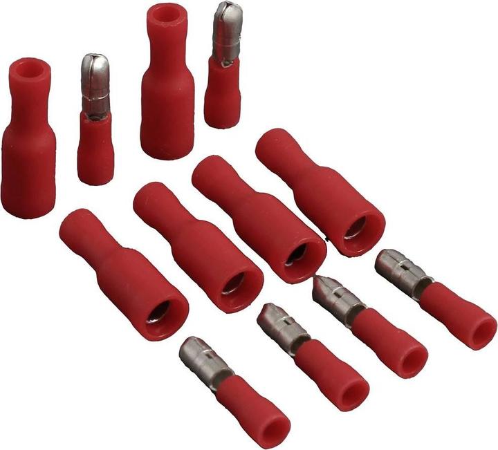 Actual product image Quadrios 23C490 Round plug 0.5 mm² 1.5 mm² Red 100 pcs.