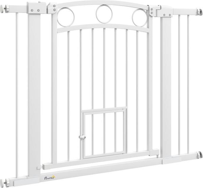 Actual product image Swisshandel24 Türschutzgitter, 76-104 cm Treppengitter, Treppenschutzgitter, Treppenschutz