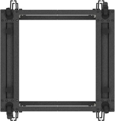 Produktbild Lanberg Open Rack 19 15HE 600x600-1100 verstellbar schwarz (10.86 HE, 19 Zoll Rack)