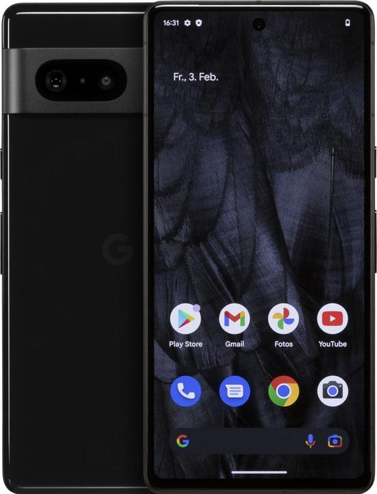 Produktbild Google Pixel 7 (128 GB, Obsidian, 6.30", SIM + eSIM, 50 Mpx, 5G)
