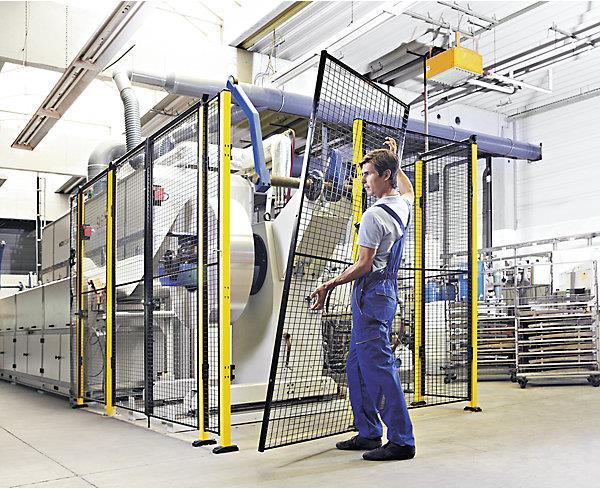 Image du produit Axelent Barrière de sécurité pour machines X-GUARD, kit de montage sur porte
