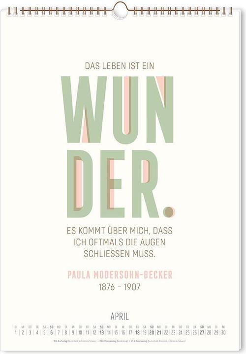 Produktbild Typografie-Kalender 2025 Look at pictures (20 x 20 cm, Harter Einband, Deutsch)