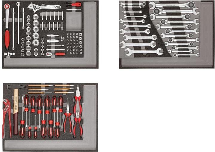Immagine prodotto Gedore Red rosso R21010004 Set di utensili 3x moduli CT 129 pezzi
