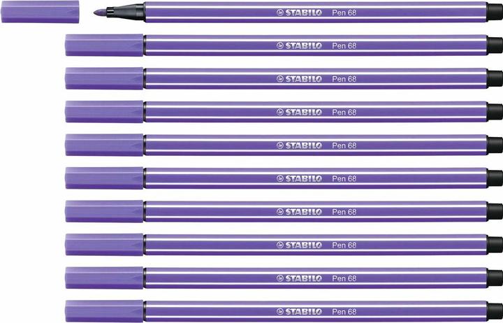 Actual product image STABILO Pen 68 Premium felt-tip pen (Violet, 10 x)